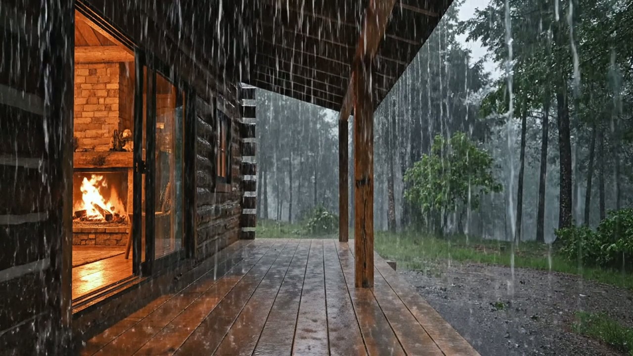 Sono Profundo IMEDIATAMENTE com Barulho de Chuva e trovão Distante - Chuva e Trovoadas para Dormir