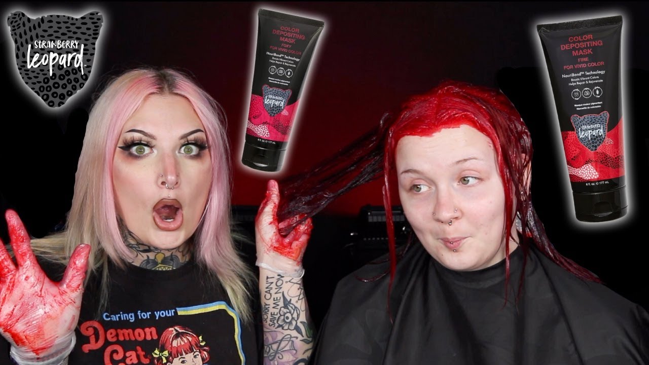 Strawberry Leopard Color Depositing Masks ❤️♥️