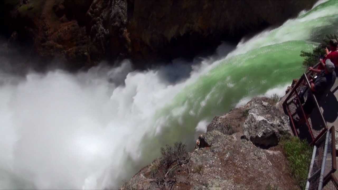Yellowstone Upper & Lower Falls + SlowMotion