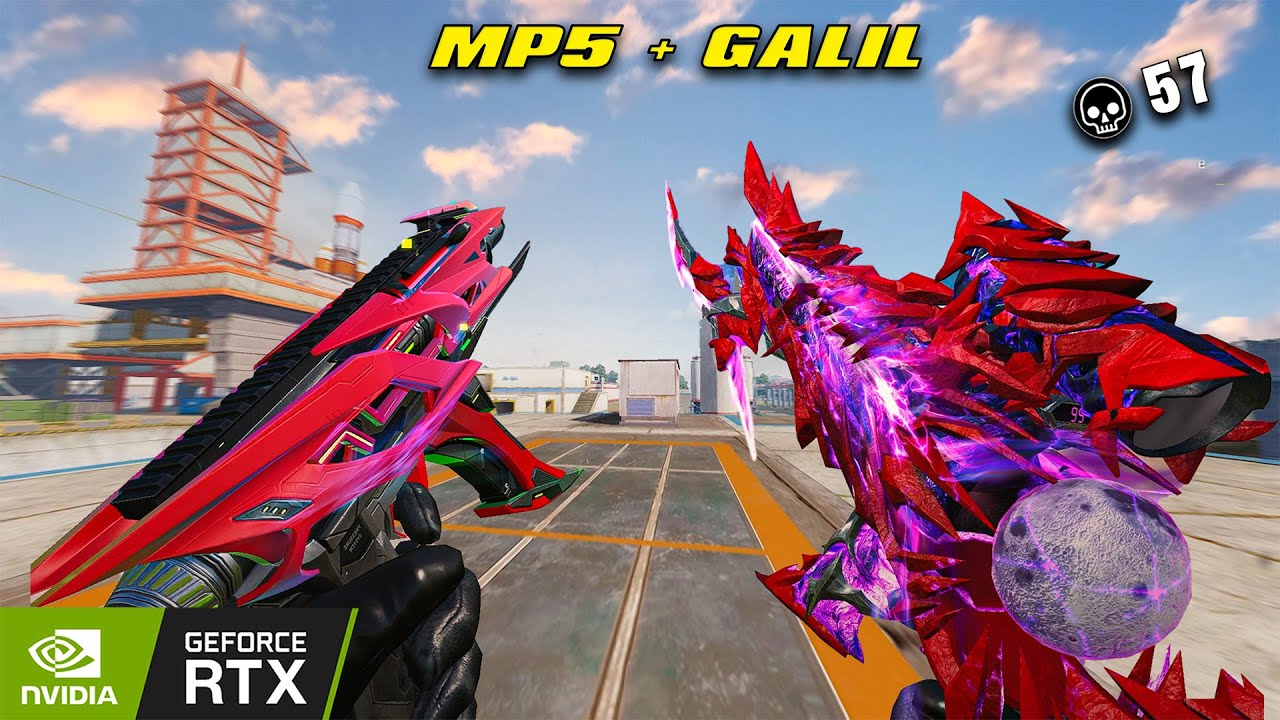 GALIL REAPER + MP5 TURBOCHARGE 57 KILL SOLO VS SQUAD BLOOD STRIKE MAX GRAPHIC DESERTED VALLEY