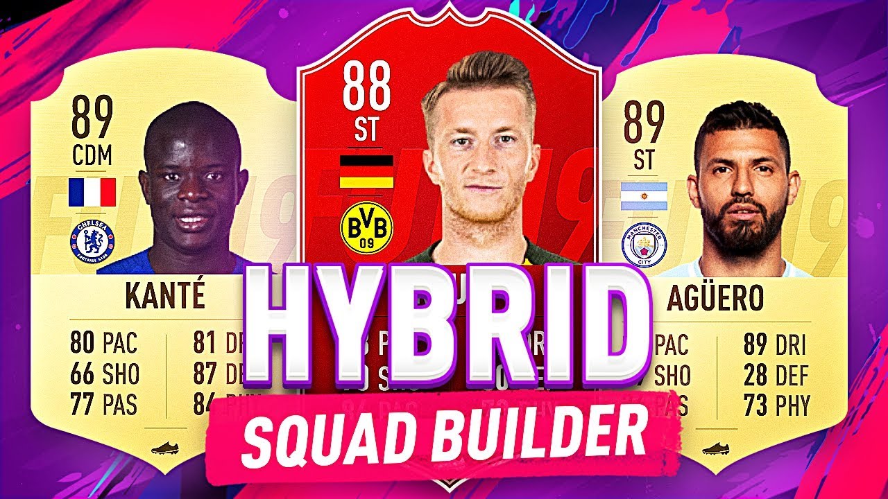 1 MILLION COIN HYBRID SQUAD BUILDER!! 4 LEAGUES!! - FIFA 19 ULTIMATE TEAM