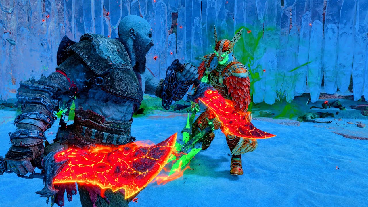 Ω TRUE level 1 Kratos vs 3 Beserker’s GMGOW no damage, God of war Ragnarok Ω