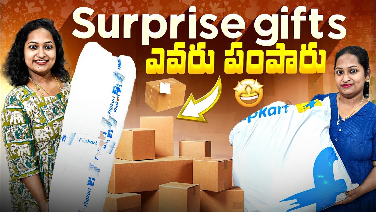 అసలు expect చేయలేదు || Pregnancy surprise gifts|| guess చేయగలరా || co- youtubers ఎవరు 