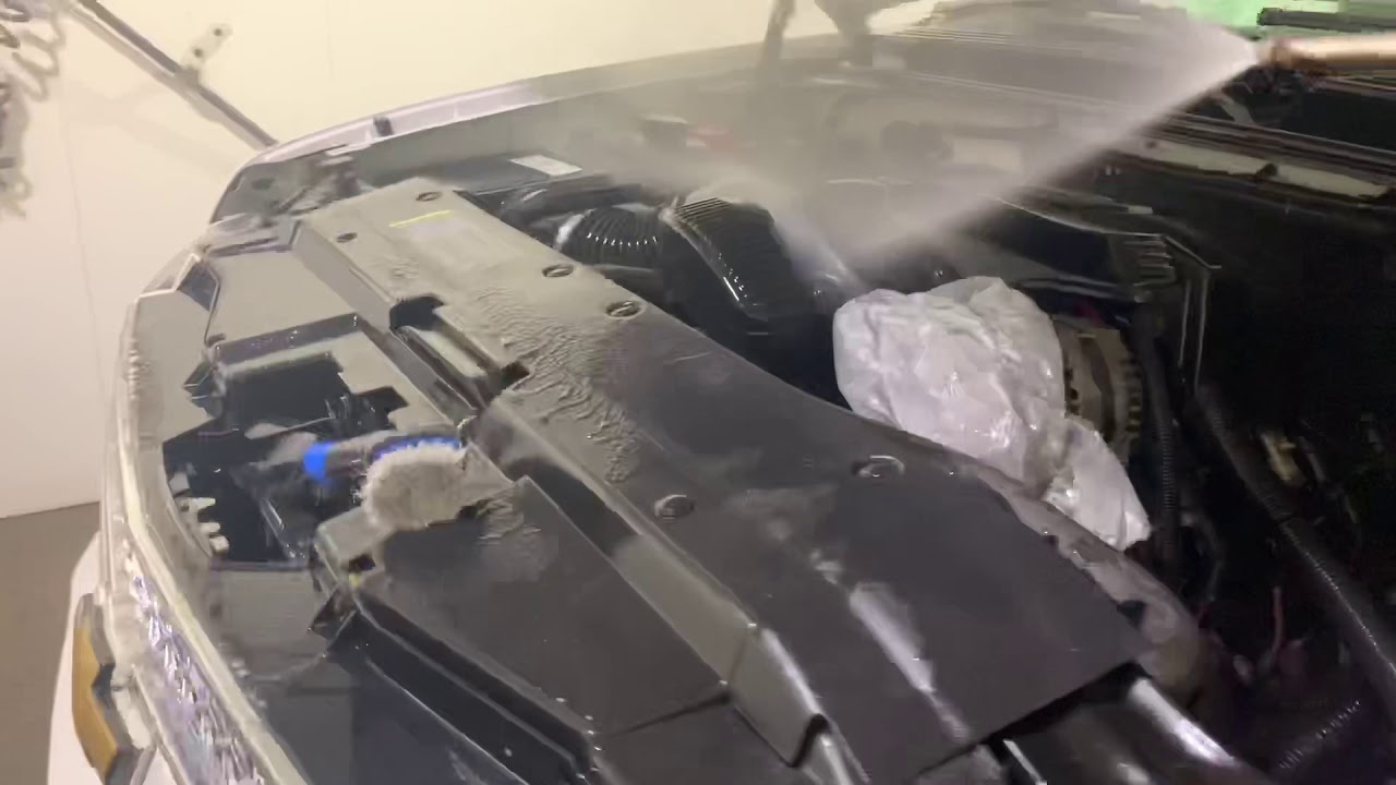 How to clean a Chevy Tahoe engine compartment