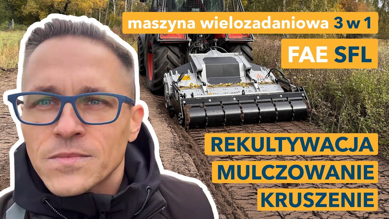 [Na robocie] Maszyna wielozadaniowa 3w1 FAE SFL na 4-cylindrowym ciągniku Kubota