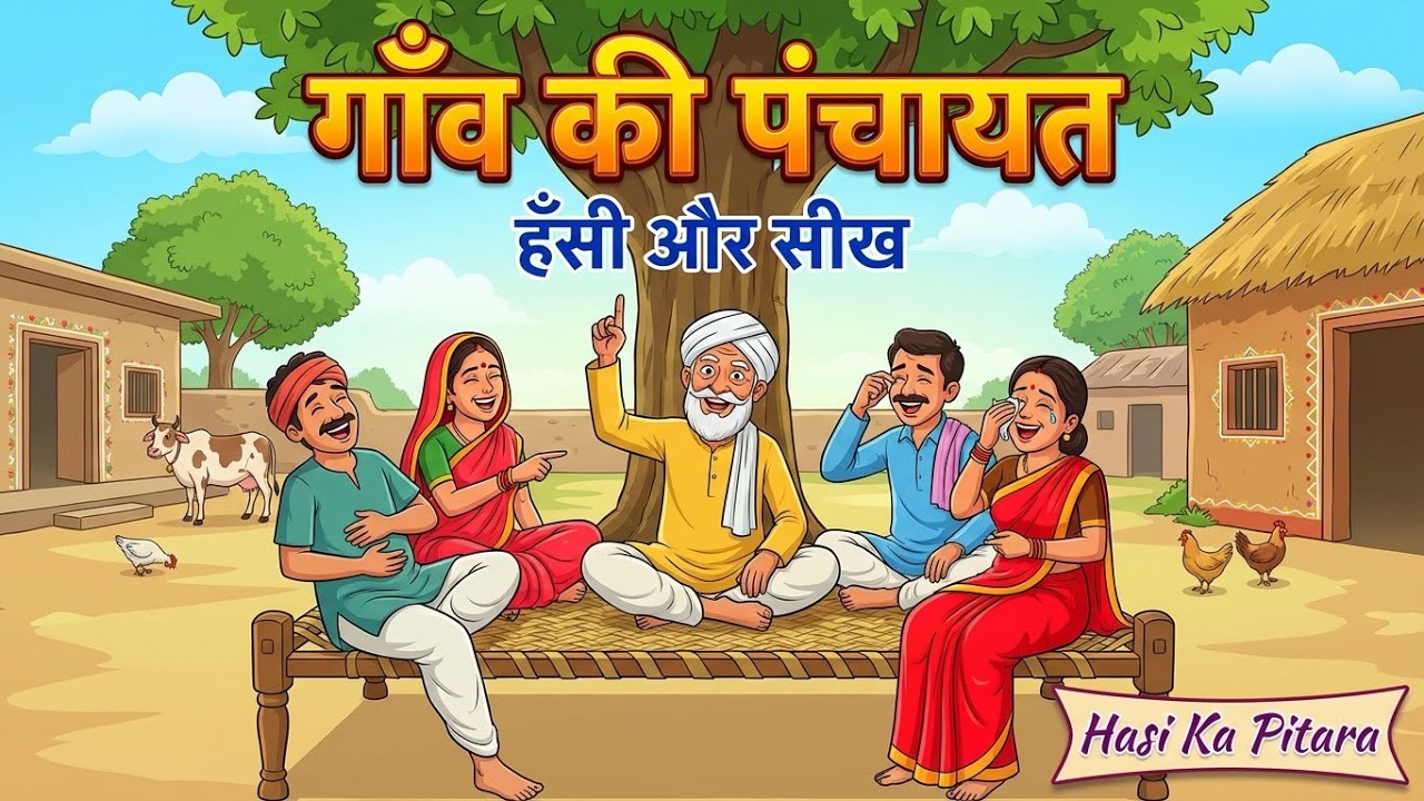 😂 गाँव की पंचायत | चारपाई पर बैठी देसी कहानी | Hindi Moral Story
