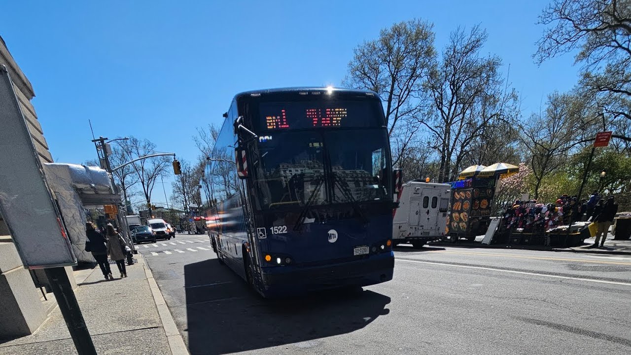 BM1 express coach bus ride from Battery Park to Mill Basin 