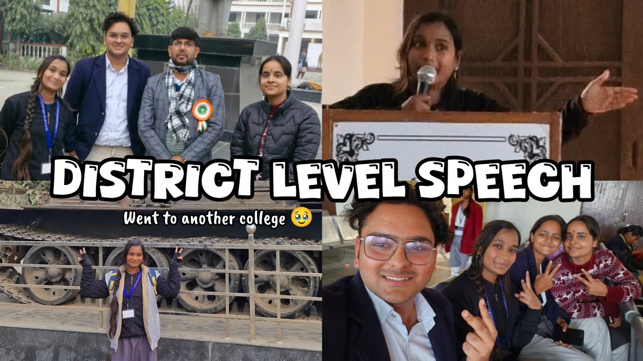District Level Inter-University Speech Competition | College Vlog