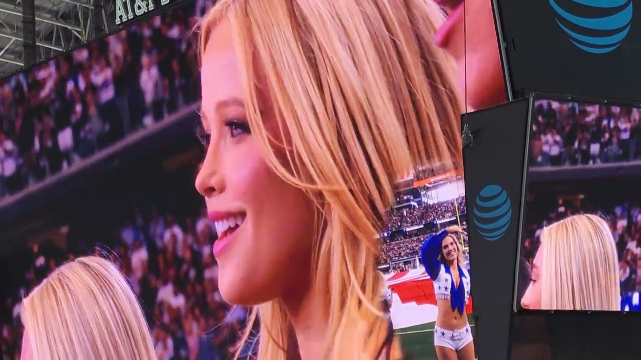 Dallas Cowboys vs Washington Commanders national Anthem 10/19/25 #jumbotron 