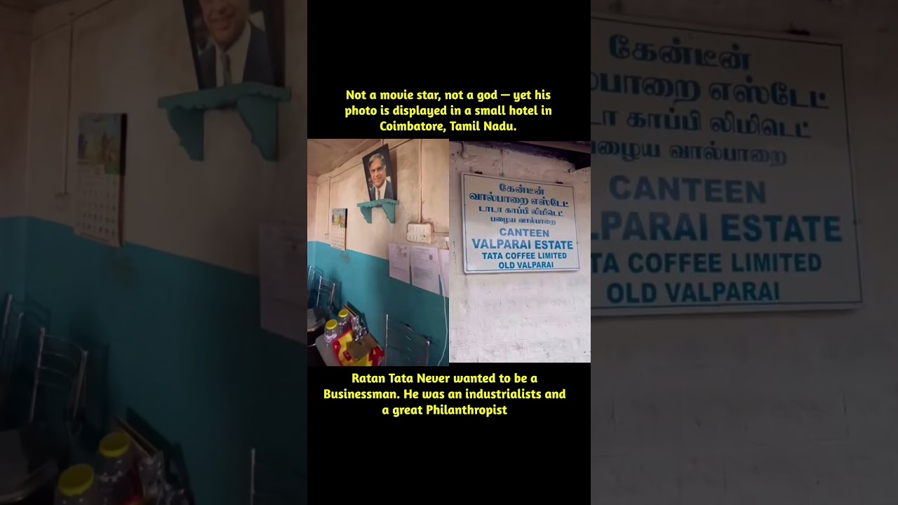 In a small hotel in Coimbatore, Tamil Nadu, a simple photo of Ratan Tata hangs quietly