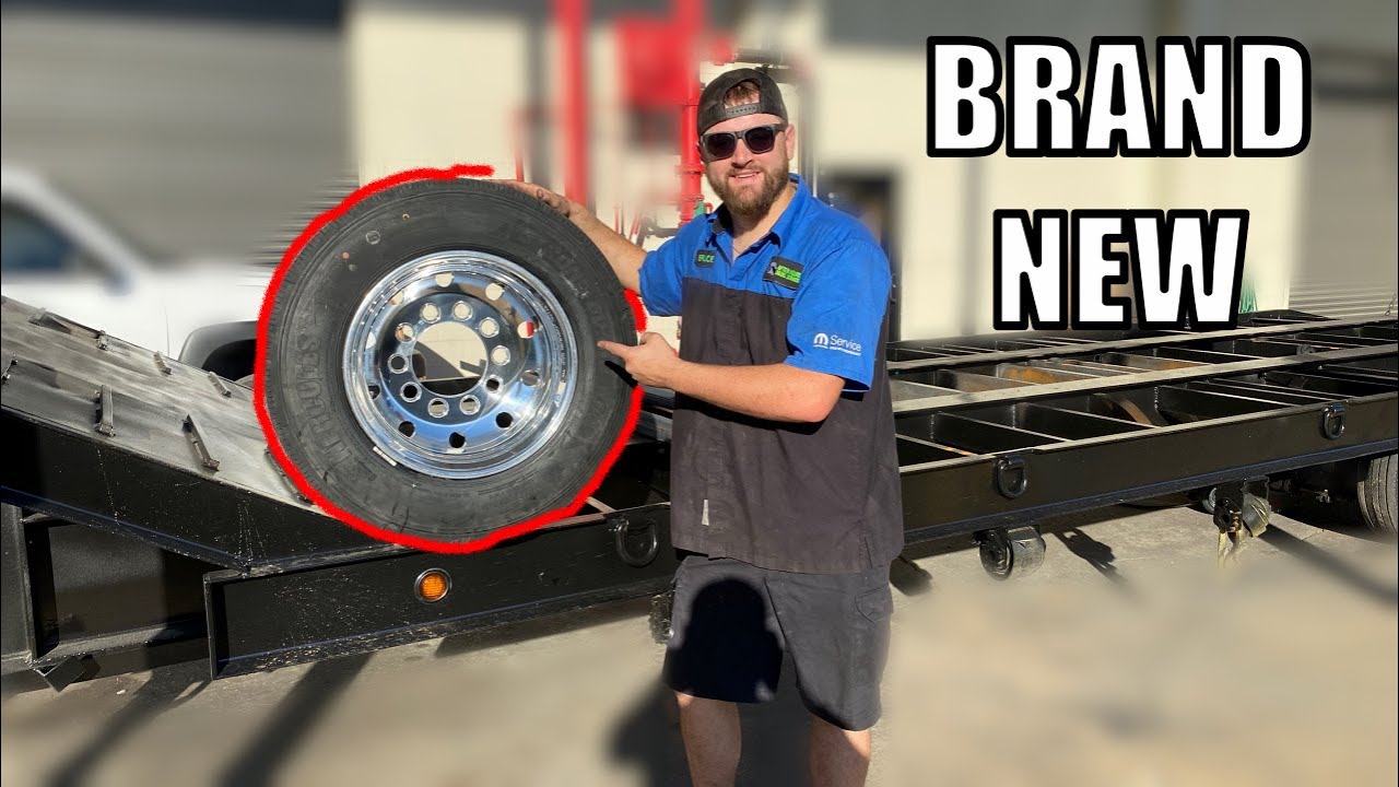 New Alcoa Wheels for the Cabover Semi Trailer!