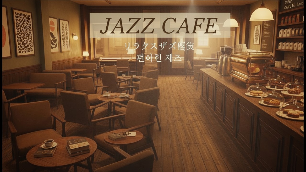 Cozy Coffee Shop Jazz Music with Fireplace Ambience☕Relaxing Jazz Music for Work & Study 1 hour
