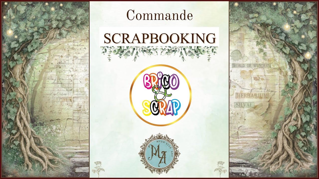 💖🌿🦔 BELLE COMMANDE SCRAPBOOKING @Boutique Brico & Scrap #scrapbooking #album #haul @Mydh'elle Art