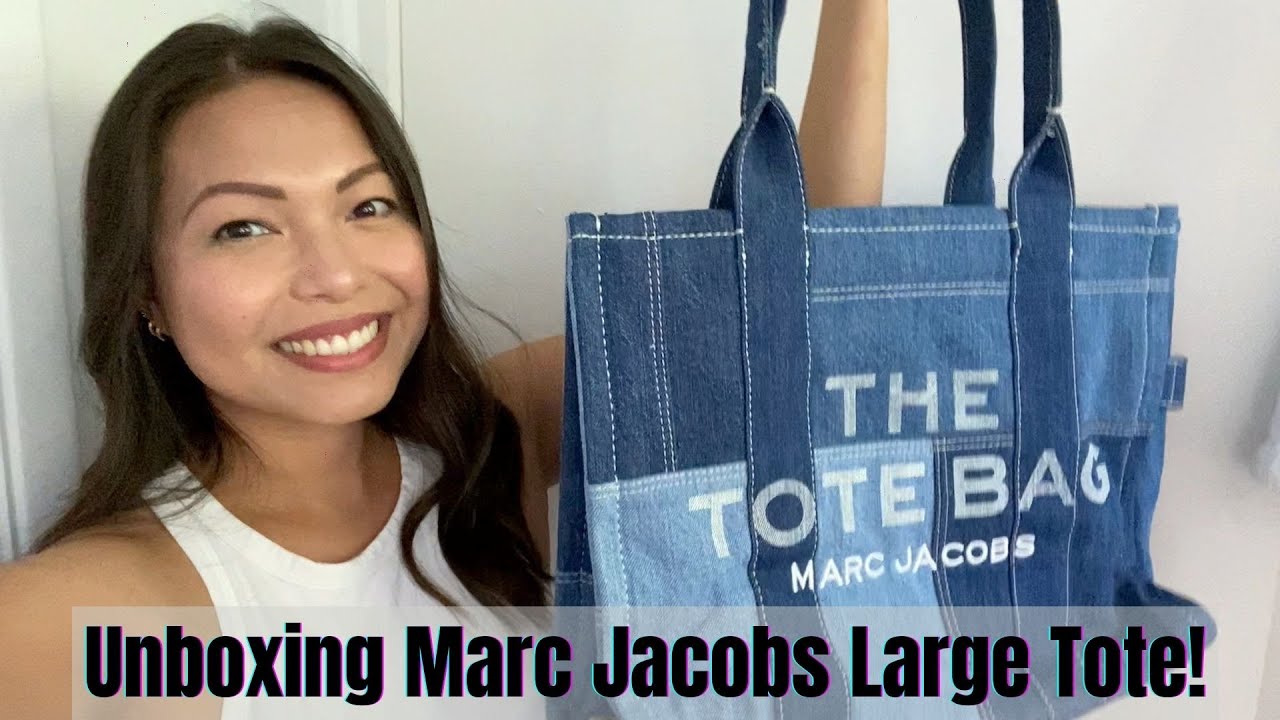 Unboxing Marc Jacobs Tote in Denim -  Large size