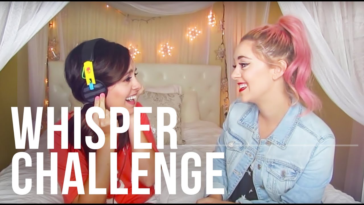 Whisper Challenge with Megan & Liz | MeganandLiz