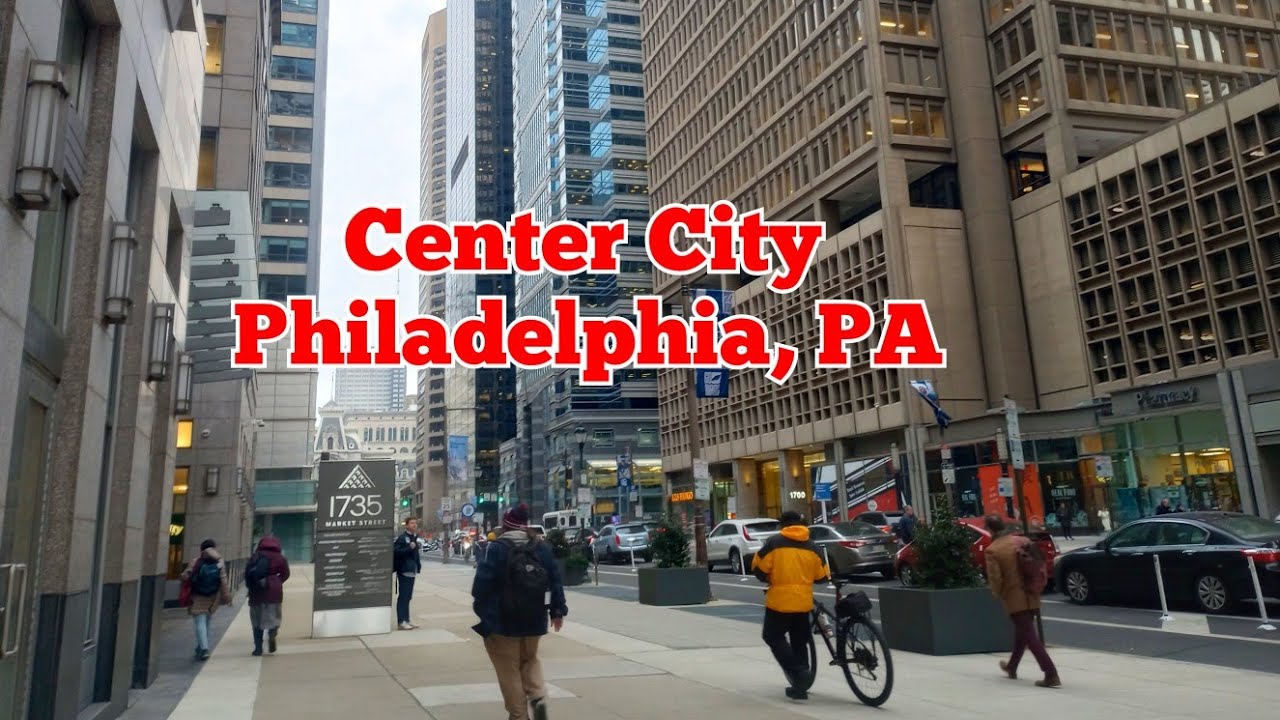 Walking tour in Center City in Philadelphia, Pennsylvania, USA