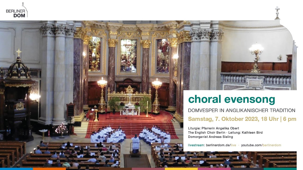 Choral Evensong am Samstag, 7. Oktober 2023, 18 Uhr