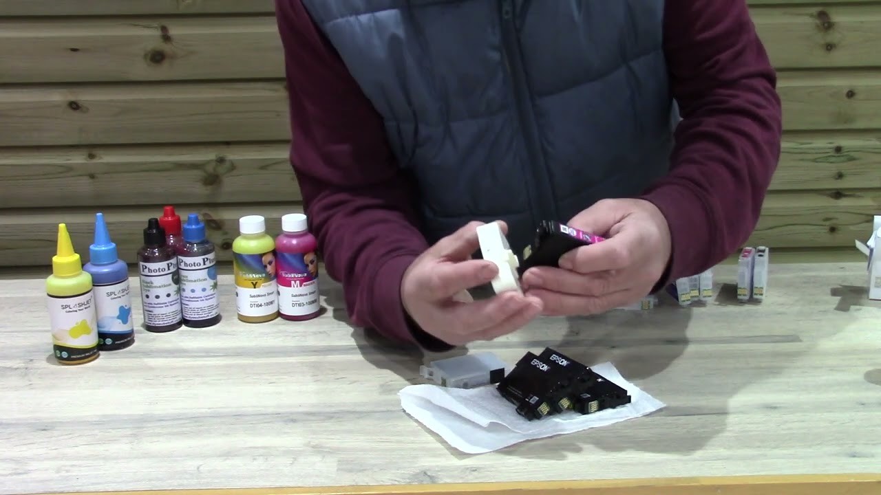 Using a Chip Resetter on Epson Refillable Cartridges