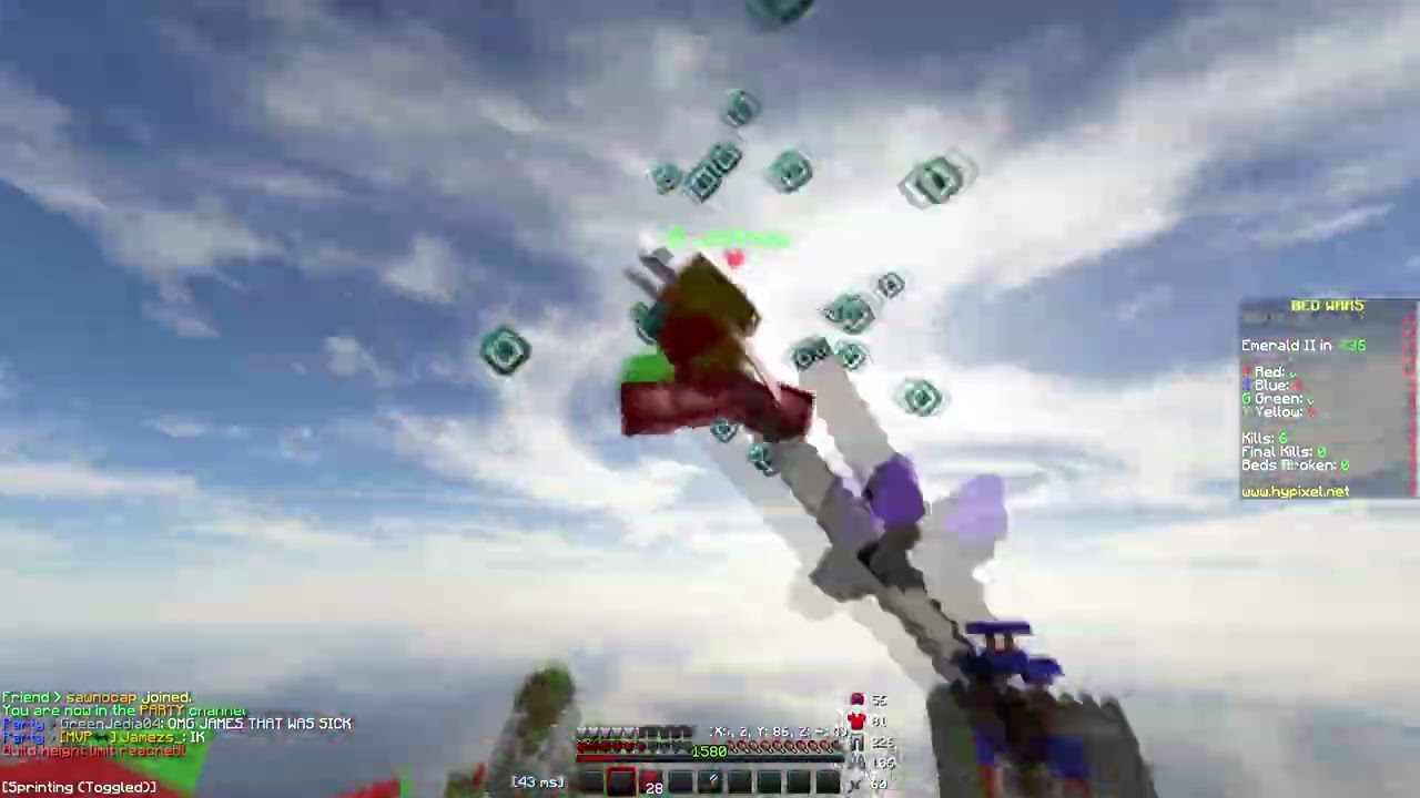 Top 8 Party Season 3 ( Ranked Bedwars Montage, 1.5k elo)