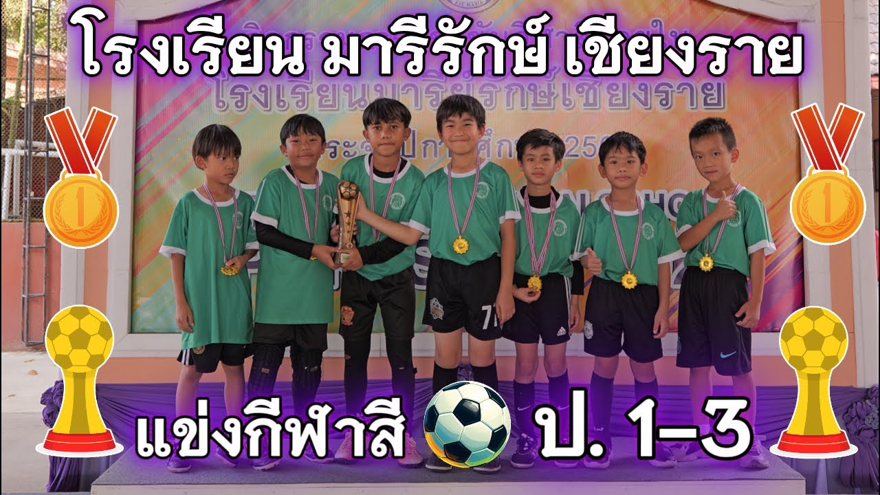แข่งฟุตบอล ป. 1-3 โรงเรียนมารีรักษ์เชียงราย  23-1-2569