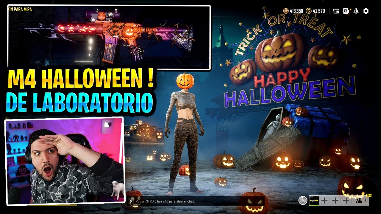 SACO LA NUEVA M4 DE HALLOWEEN DE LABORATORIO en PUBG!! - LA MEJOR SKIN DE HALLOWEEN?