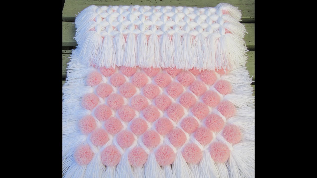 Sweet Dreams Pom pom blanket