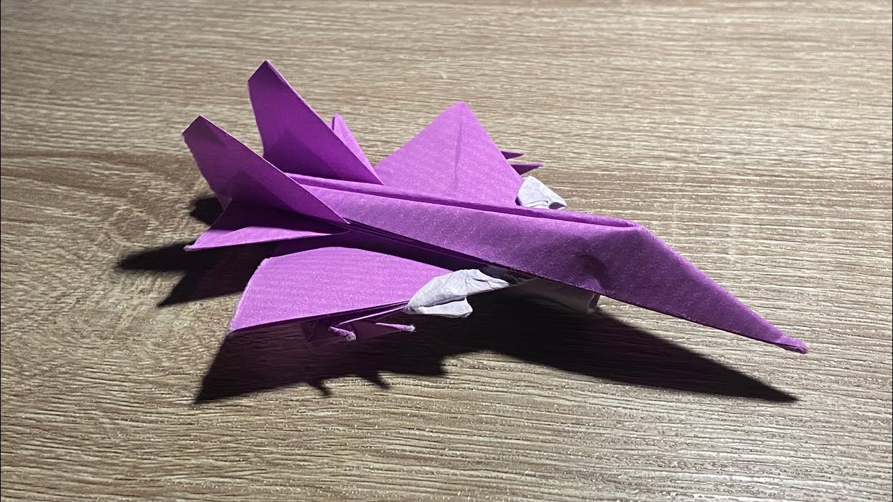 How To Fold Falcon Alpha! Origami Jet By Jayson Merrill From 4:23 (Explained In Details)