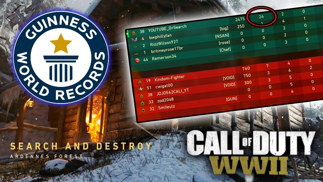 THE WORLDS MOST SnD KILLS IN CoD WW2! 