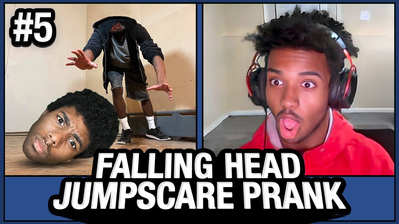 Falling Head JUMPSCARE PRANK on Omegle #5