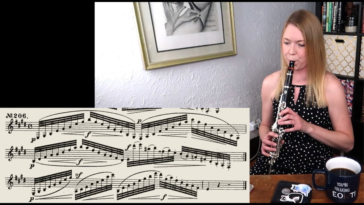 Exercises in an Uncomfortable Key Signature (E Major Kroepsch) | Clarinets, Cats, & Coffee