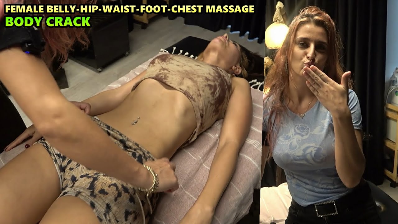 LADY AYNUR BELLY-HIP-CHEST-FOOT TAPPING MASSAGE + CRACKS + ASMR Lady Leg,Waist,Face,Ear,Body Massage