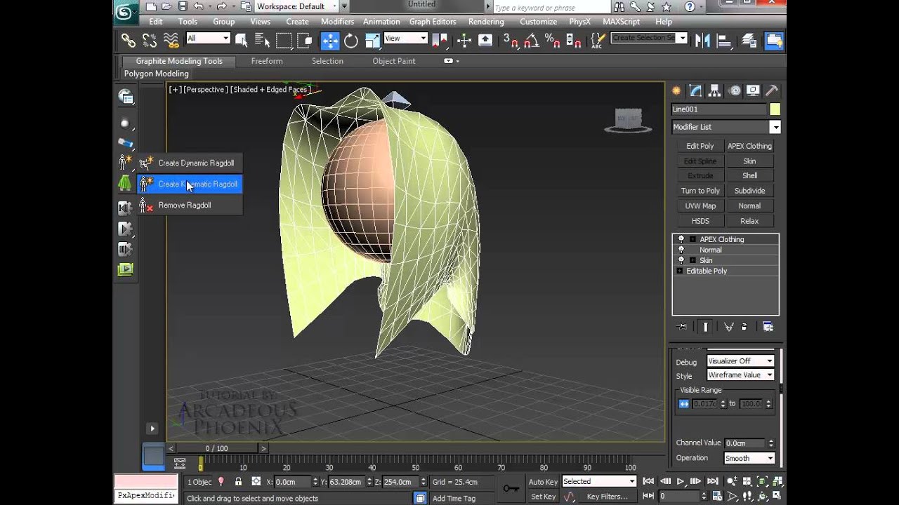 GPU accelerated cloth simulation in 3ds max tutorial