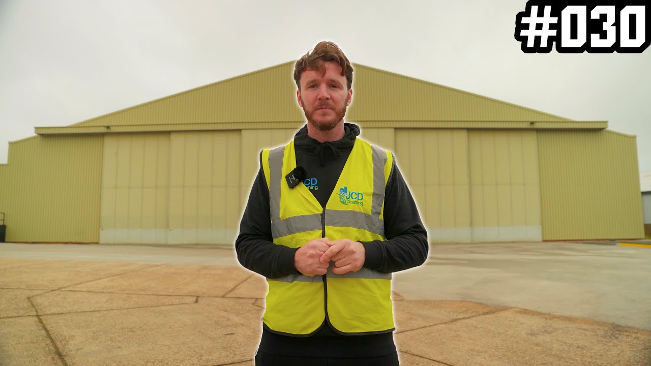 How We Clean A PRIVATE JET Aircraft Hangar! | The Clean Sweep #030