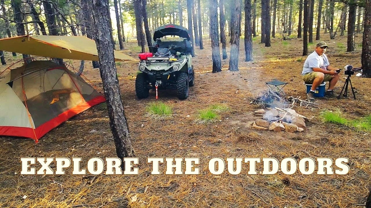 Solo ATV Camping On My Can-Am: Peaceful Trail Ride Through The Forest