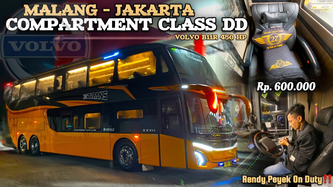 Double Decker Sapu Jagat Rute Panass😍 [Trip Po. 27 Trans “Thor” E4 Malang - Jakarta via Kukusan]🔥