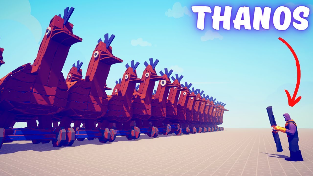 THANOS vs ARMY OF UNITS - Totally Accurate Battle Simulator TABS