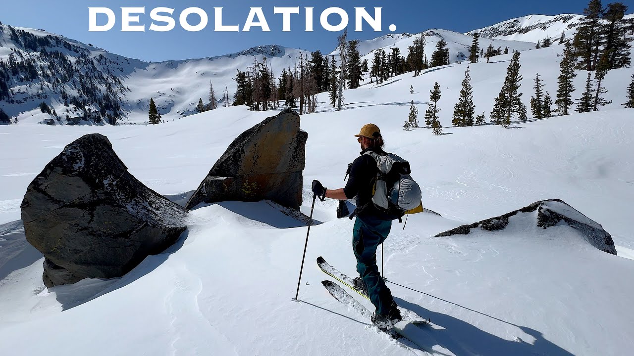 BackCountry Skiing DEEP into the DESOLATION Wilderness in TAHOE!