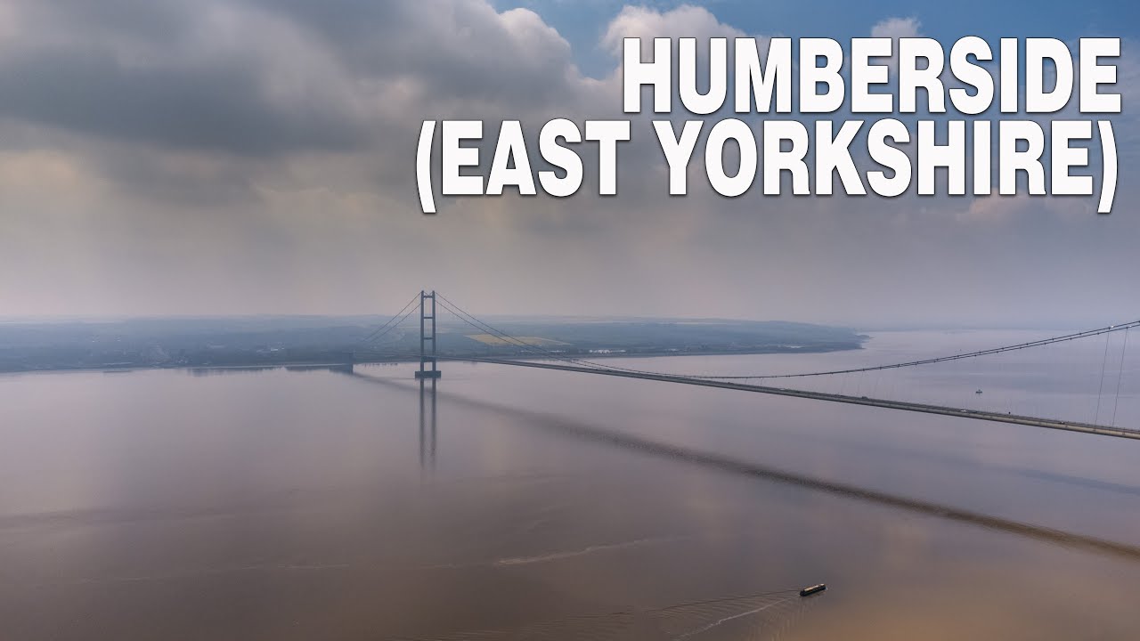 Humber Bridge, Spurn Coast, Easington and Patrington Aerial Drone Video