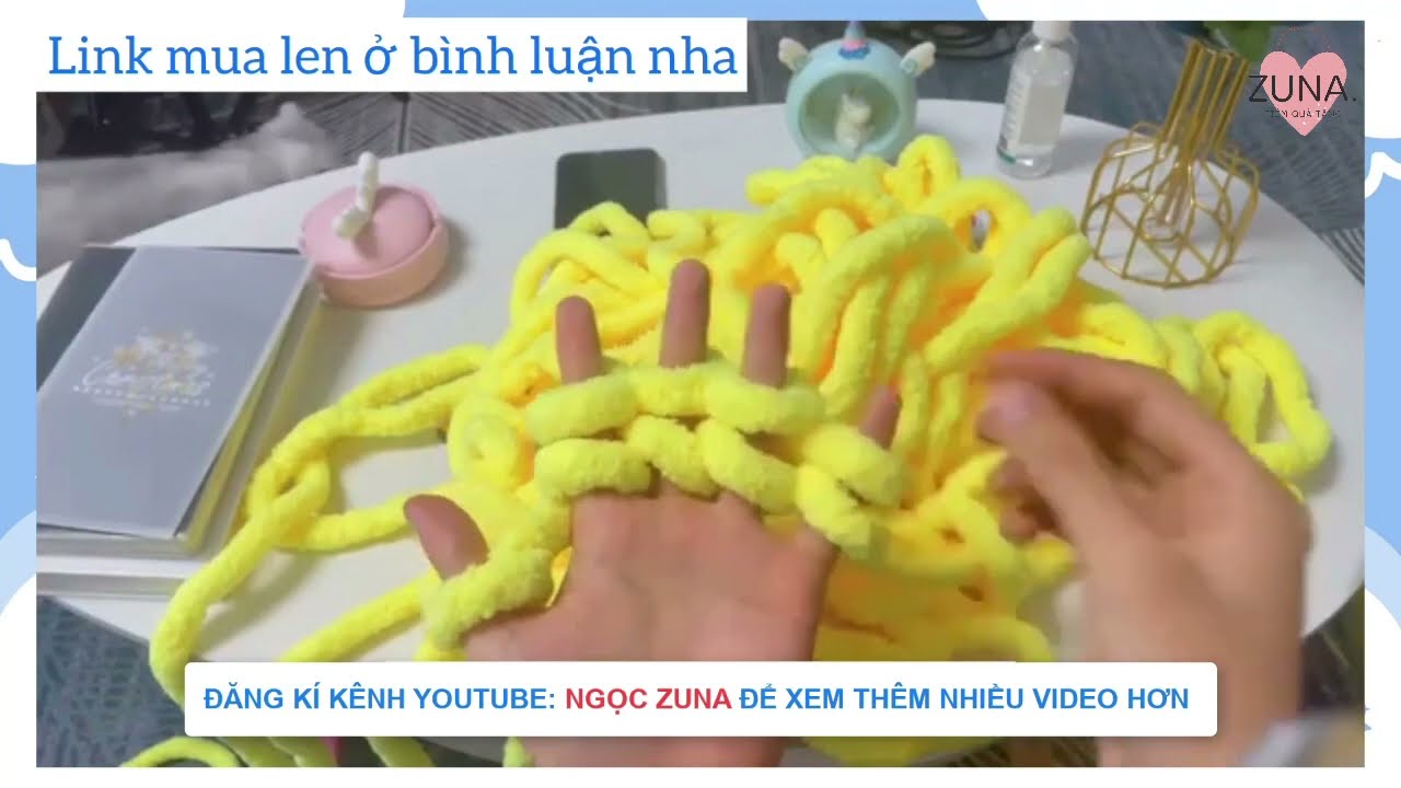 Cách đan khăn len bằng 5 ngón tay | Làm quà tặng người yêu, người thân, bạn bè