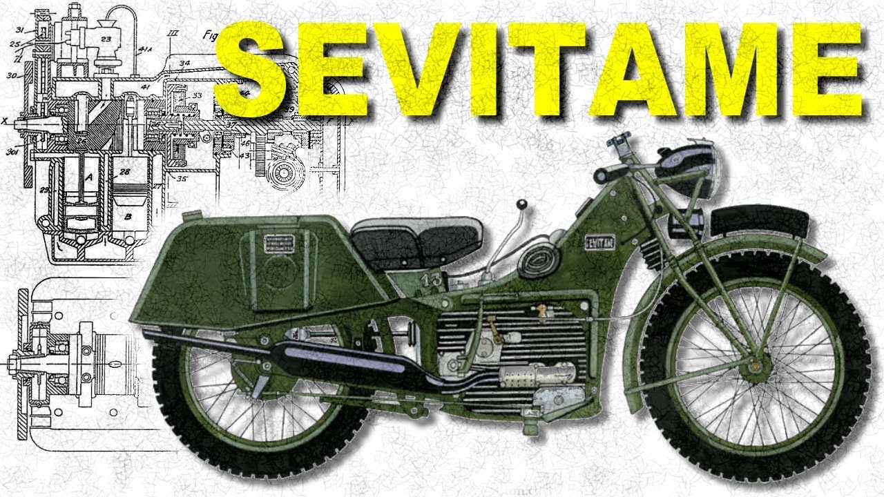 Мотоцикл с ПЕРЕВЁРНУТЫМ двигателем - SIMCA SEVITAME