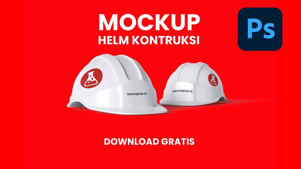 Mockup gratis helm kontruksi | photoshop
