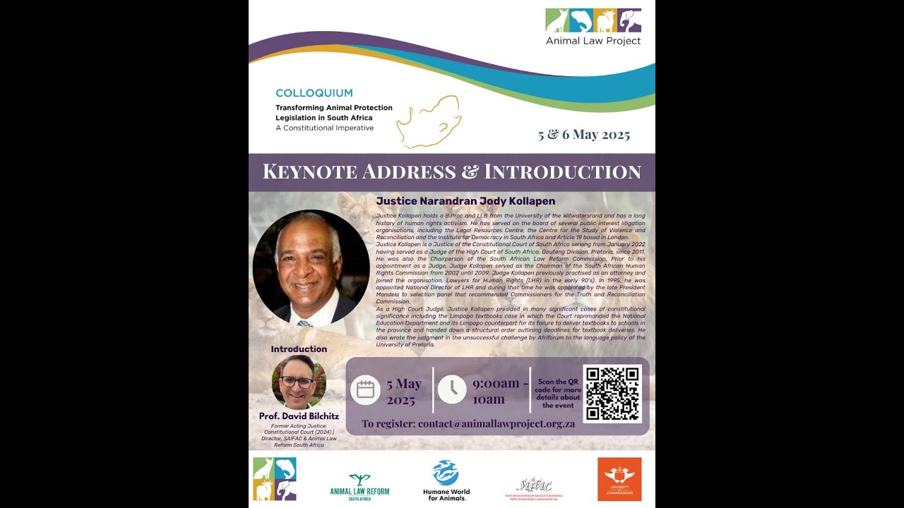 Introduction and Keynote: Animal Law Project Colloquium