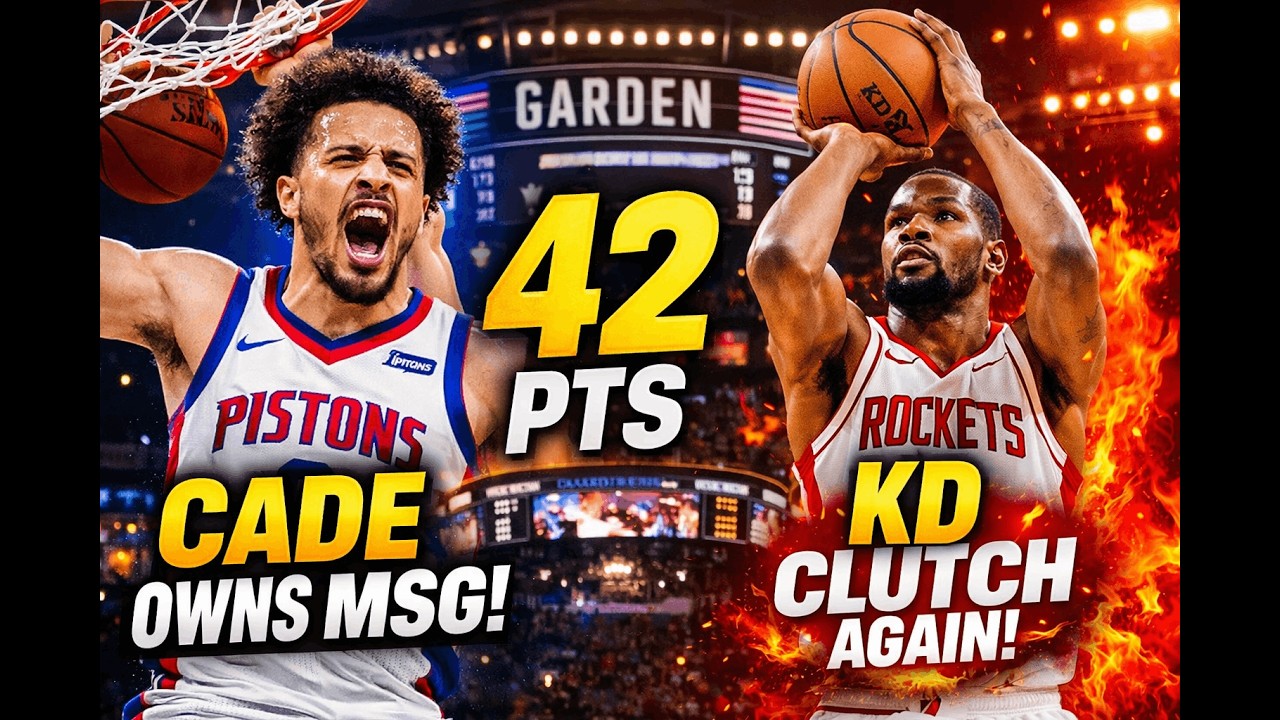 Cade Cunningham DOMINATES MSG with 42 Points | KD Clutch, Spurs Win 7 Straight!