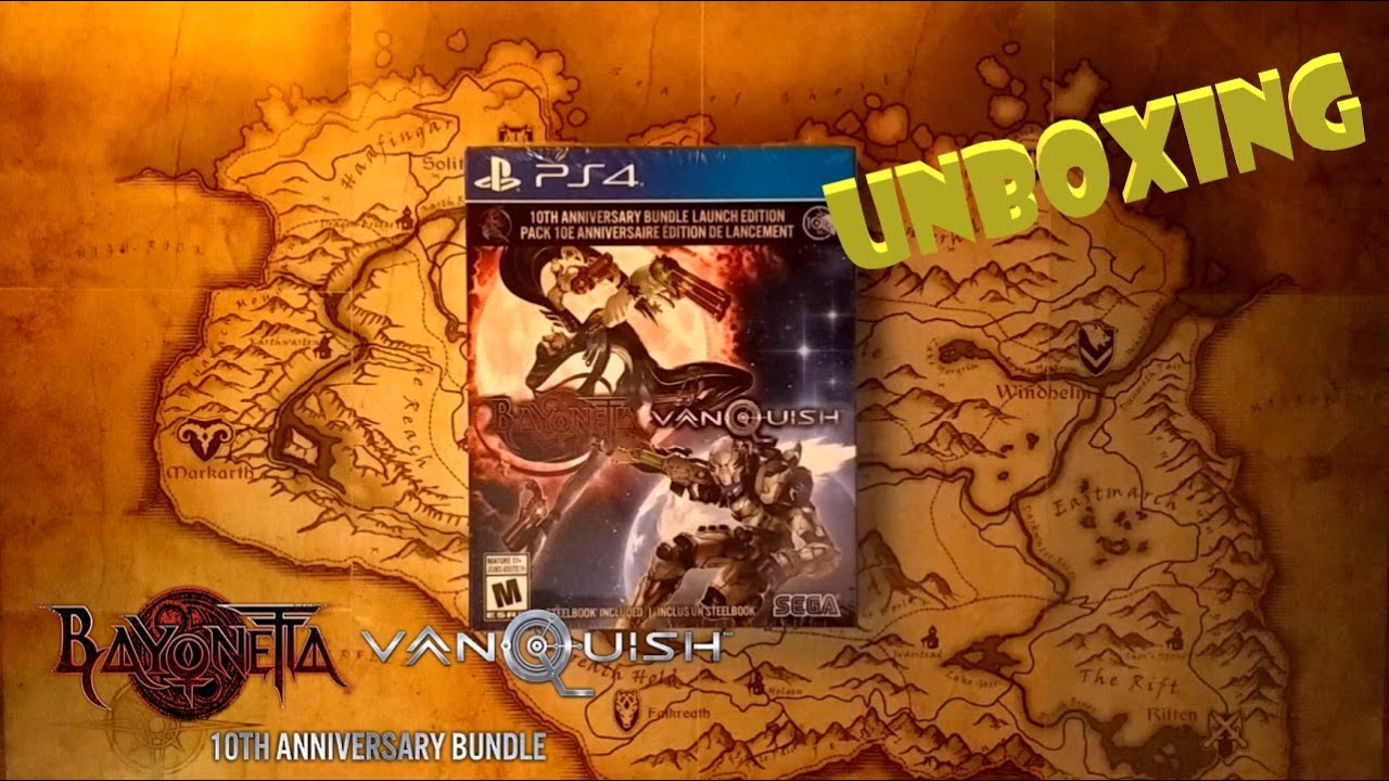 Bayonetta & Vanquish 10th Anniversary Bundle PS4 Steelbook Unboxing - Español