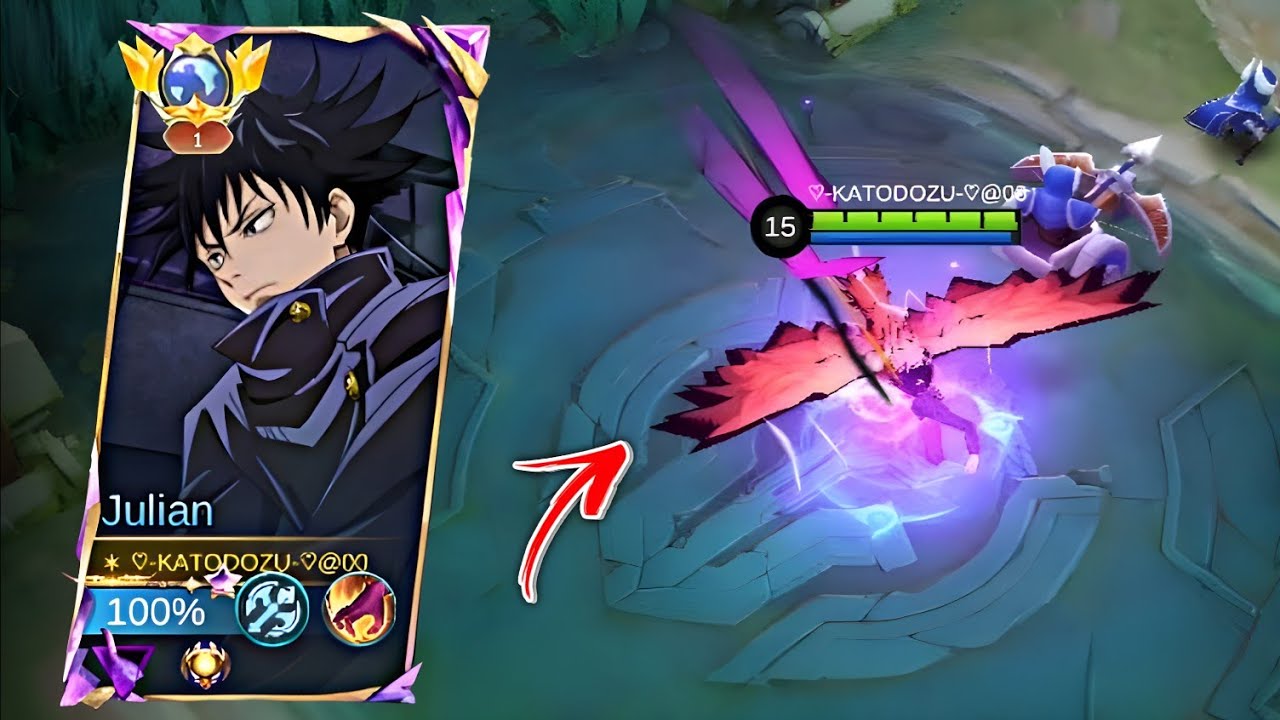 I PLAYED JULIAN!! USING JJK SCRIPT SKIN IN SOLO RANKED MATCH AND THIS HAPPENS!😨 - Moba Legends
