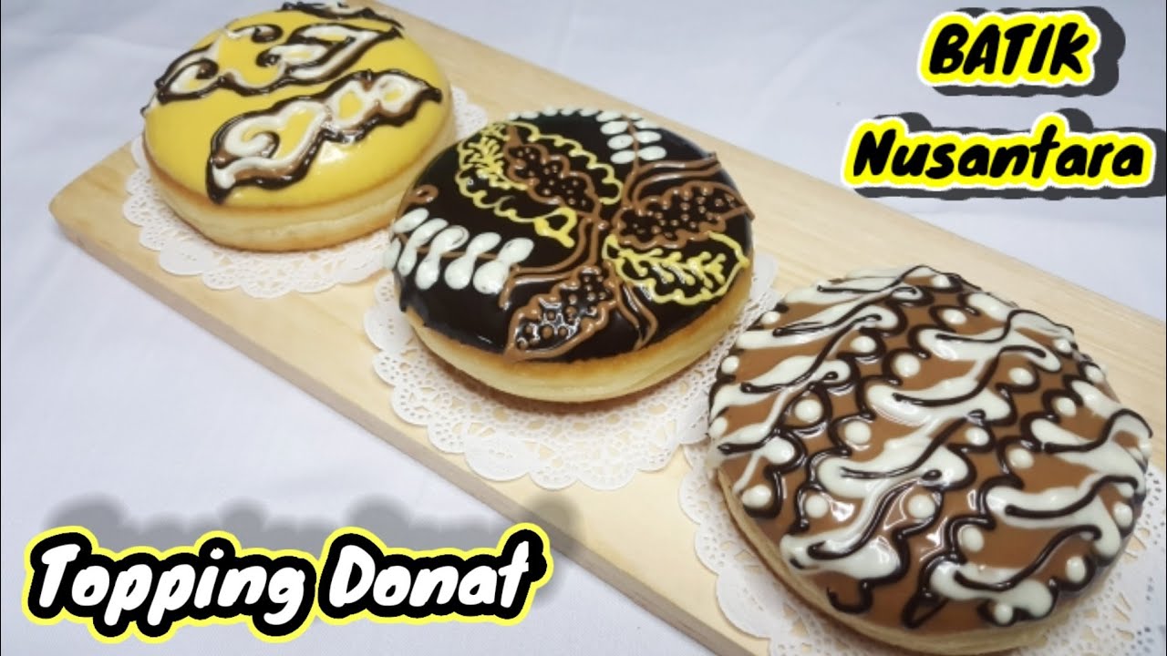 TUTORIAL || Menghias Donat Motif BATIK Nusantara. Part #5