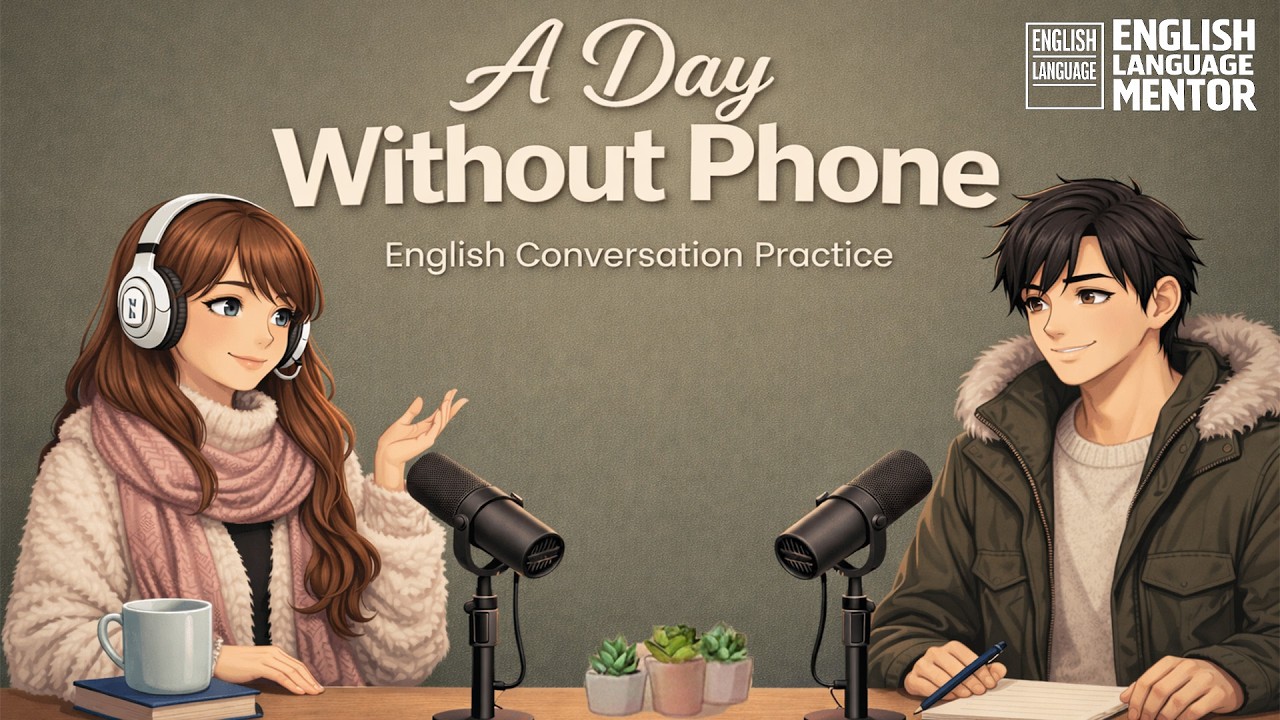 English Podcast For Easy English Conversation | My Day Without A Phone | Daily English For Beginners