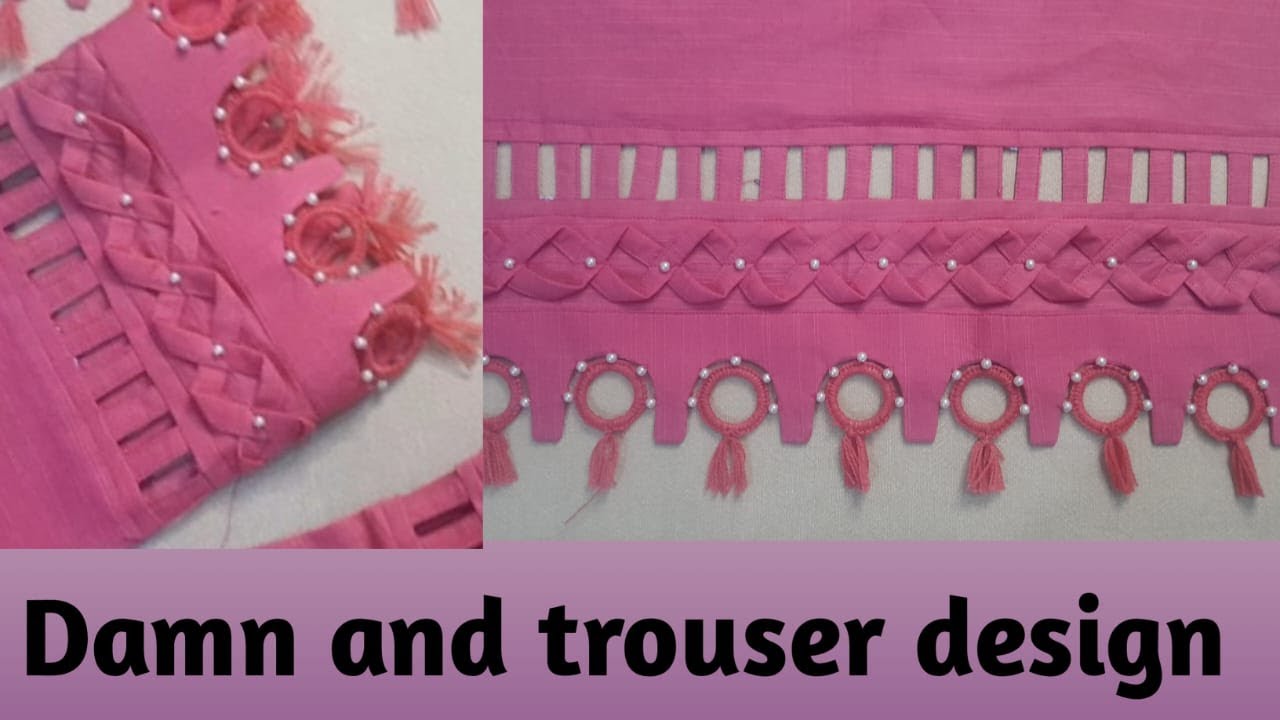#✅️Beautiful damn and trouser design trendy style 👌 complete tutorial cutting and stitching 💥