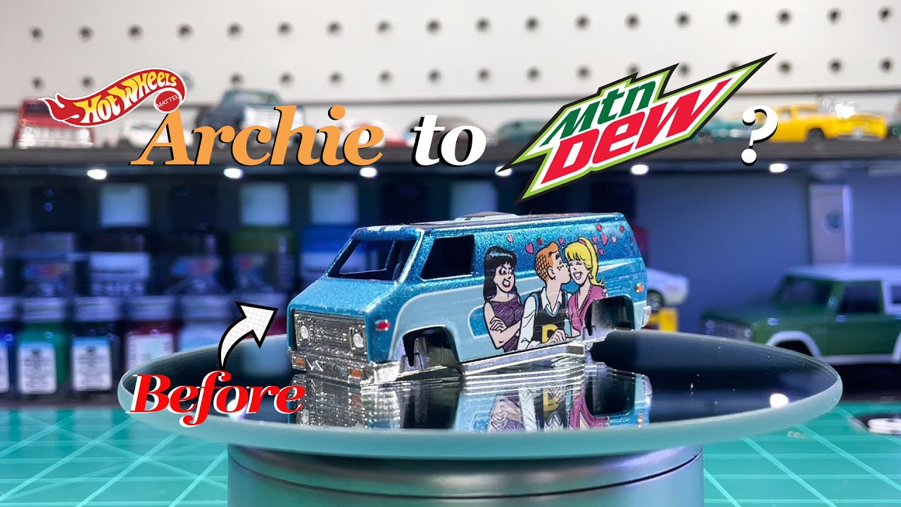 Hot Wheels Custom Supervan Mt Dew