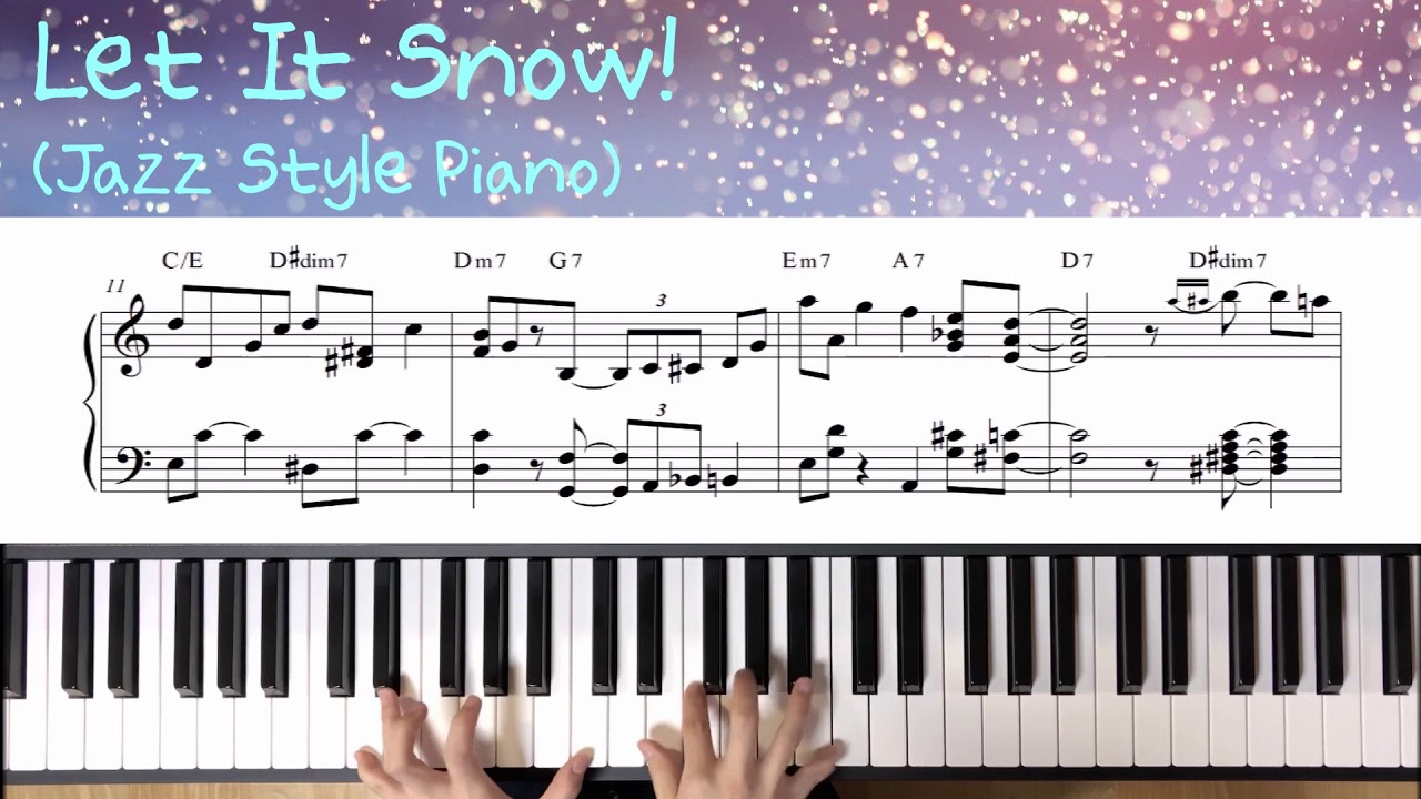 Let it snow / Jazz Christmas Carol (재즈 크리스마스 캐롤) / Piano Cover 피아노 커버 / Piano Sheet Music 피아노 악보